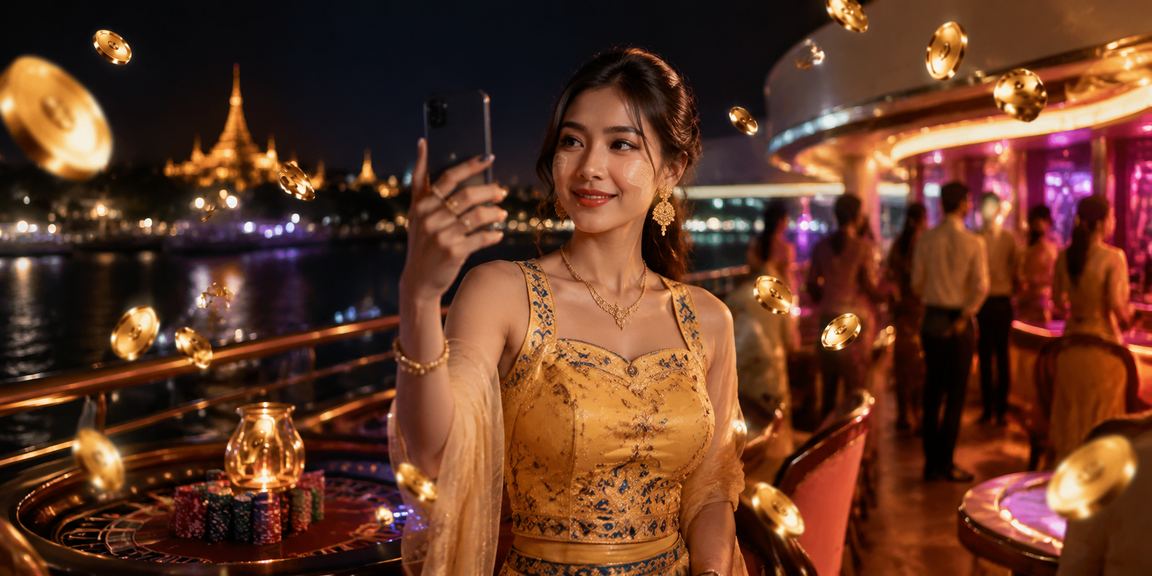 မြန်မာစမတ်ဖုန်းမှ ကစားနေသော လူများ